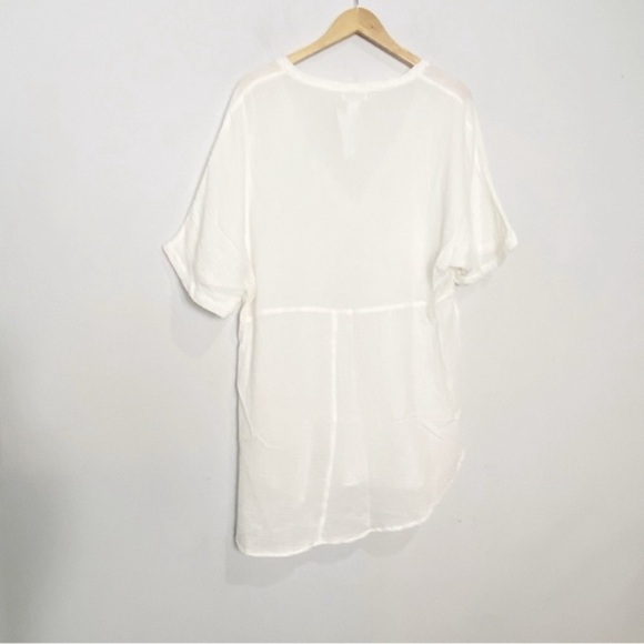 L SPACE Bayside Tunic White Large - Picture 8 of 12